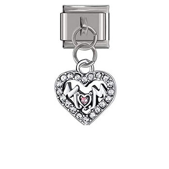 Mom Rhinestone Dangle