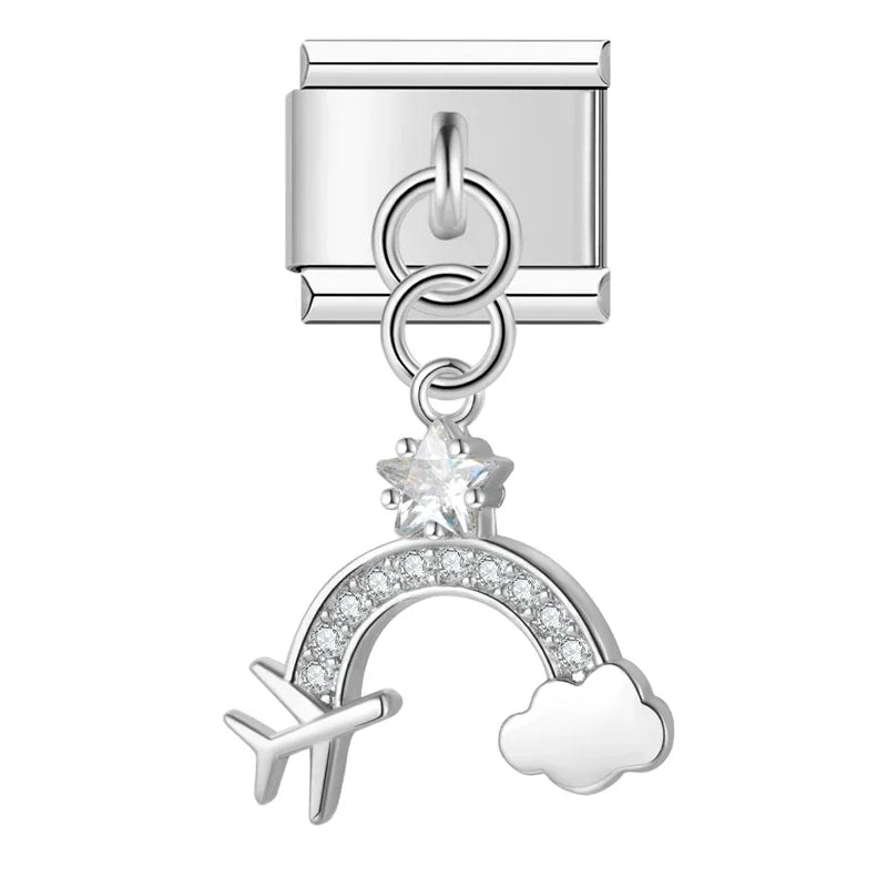 Silver Plane Dangle