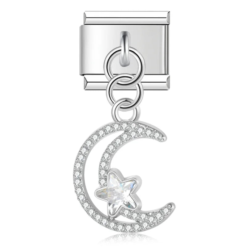 Moon & Star Dangle