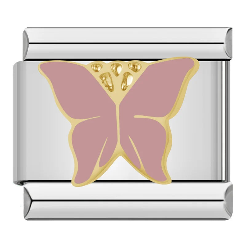 Pink and Gold Butterfly