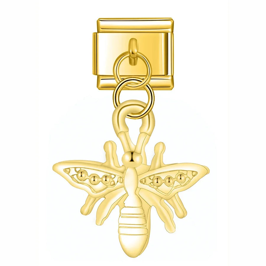 Gold Bee Dangle