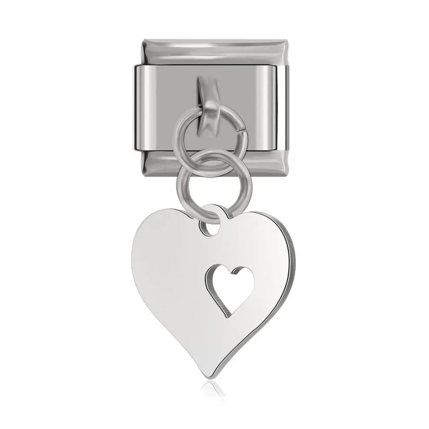 Double Heart Dangle