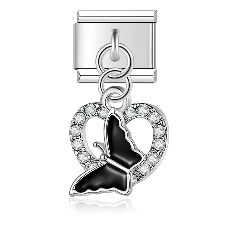 Butterfly Heart Dangle