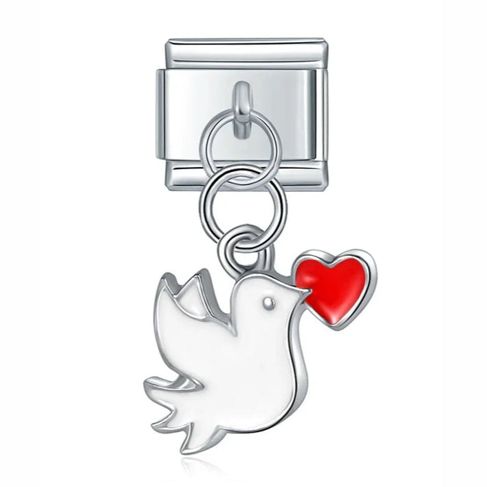 Dove Heart Dangle