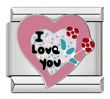 I Love You, Heart & Flowers