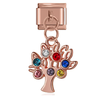 Rose Gold Tree Dangle