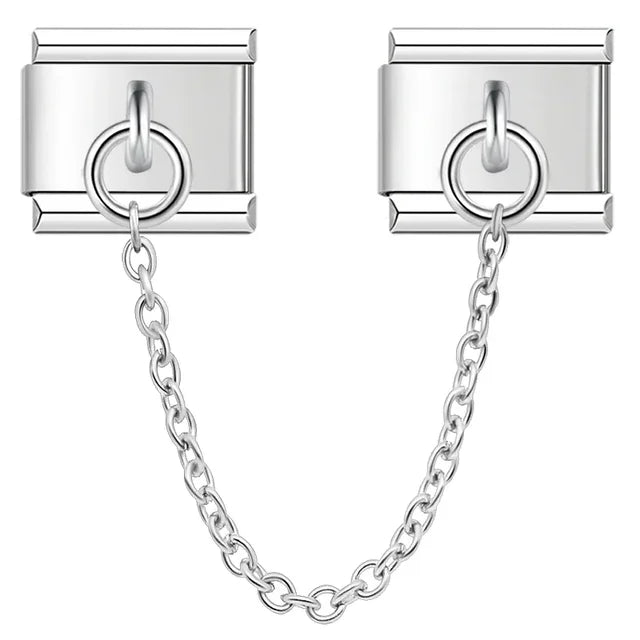 2 pcs Silver Chain link